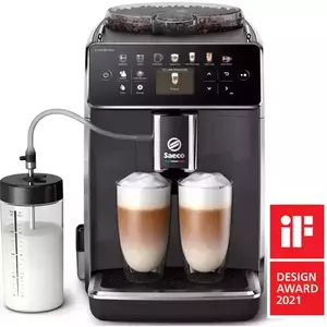 Espressor automat Saeco GranAroma SM6580/10, sistem de lapte Latte Duo, 14 bauturi, ecran TFT color, 4 profiluri utilizator, filtru AquaClean, rasnita ceramica, functie DoubleShot, Gri imagine