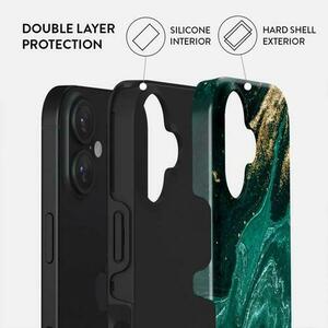 Husa Burga Dual Layer Emerald Pool pentru iPhone 16 Plus imagine