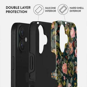 Husa Burga Dual Layer Bloomy Garden pentru iPhone 16 imagine