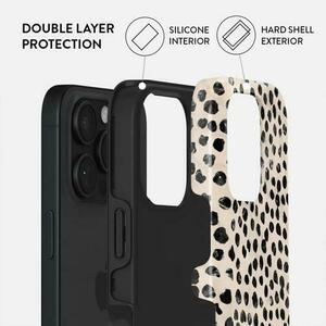 Husa Burga Dual Layer Almond Latte pentru iPhone 16 Pro Max imagine