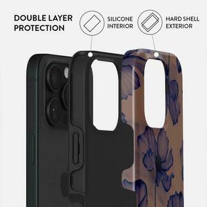 Husa Dual Layer Velvet Night Burga pentru iPhone 16 Pro Max, Multicolor imagine