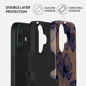 Husa Dual Layer Velvet Night Burga pentru iPhone 16, Multicolor imagine