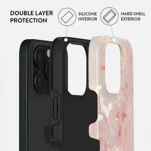 Husa Dual Layer Golden Coral Burga pentru iPhone 16 Pro Max, Multicolor imagine