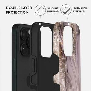 Husa Dual Layer Golden Taupe Burga pentru iPhone 16 Pro Max, Mov imagine