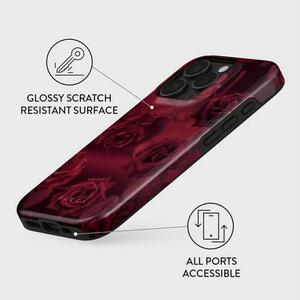 Husa Dual Layer Femme Fatale Burga pentru iPhone 16 Pro, Rosu imagine