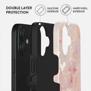 Husa Dual Layer Golden Coral Burga pentru iPhone 16, Multicolor imagine