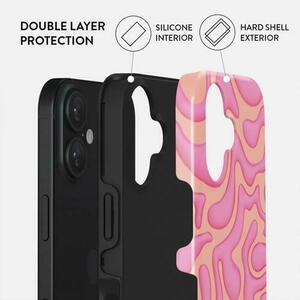 Husa Dual Layer Popsicle Burga pentru iPhone 16, Roz imagine