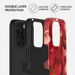 Husa Dual Layer Goddess Energy Burga pentru iPhone 16 Pro, Rosu imagine