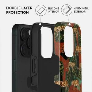 Husa Dual Layer Morning Commute Burga pentru iPhone 16 Pro, Multicolor imagine