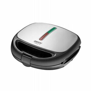 Sandwich Maker Camry CR3042, 5-in-1 pentru Sandwich, Gratar, Wafe si prajitura in forma coji de nuci, 1200W, Argintiu imagine