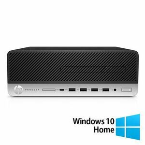 Calculator Sistem PC Refurbished HP ProDesk 600 G4 SFF, Intel Core i3-8100 3.60, 8GB DDR4, 256GB SSD + Windows 10 Home imagine