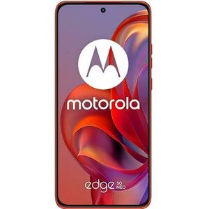 Telefon Mobil Motorola Edge 50 Neo, Procesor Mediatek Dimensity 7300, LTPO P-OLED 6.4inch, 8GB RAM, 256GB Flash, Camera Tripla 50 + 10 + 13 MP, Wi-Fi, 5G, Dual Sim, Android (Rosu) imagine