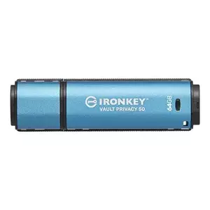 Flash Drive Kingston IronKey Vault Privacy 50 64GB USB 3.2 Gen1 Type-A imagine