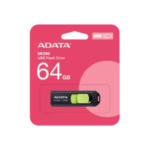 Flash Drive A-Data UC300 64GB USB 3.2 Gen1 Type-C Black imagine