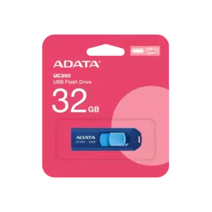 Flash Drive A-Data UC300 32GB USB 3.2 Gen1 Type-C Blue imagine