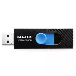 Flash Drive A-Data UV320 128GB USB 3.2 Gen1 Type-A Black-Blue imagine