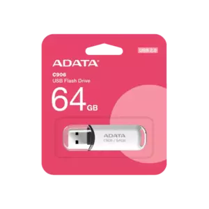 Flash Drive A-Data C906 USB 2.0 64GB White imagine