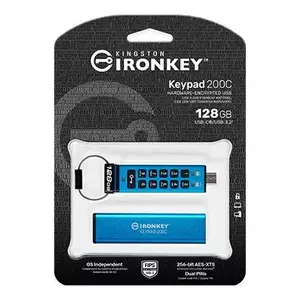 Flash Drive Kingston IronKey Keypad 200C 128GB USB 3.2 Gen1 Type-C imagine