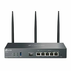 Router wireless cu 6 porturi dual band TP-Link ER706W, WiFi 6, 2.4/5 GHz, 2404 Mbps, VPN, Omada, Mu-Mimo imagine