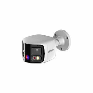 Camera supraveghere exterior IP Dahua WizSense TiOC Duo Active Deterrence IPC-PFW3849S-A180-E2-AS-PV-0280B, 2 x 4 MP, 2.8 mm, lumina alba 20 m, IR 25 m, microfon, slot card, PoE imagine