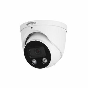 Camera supraveghere exterior IP Dome Dahua WizSense TiOC Active Deterrence IPC-HDW3849H-ZAS-PV-27135, 8 MP, 2.8 mm - 3.6 mm, lumina alba 30 m, IR 30 m, microfon, slot card, PoE imagine