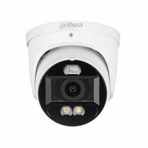 Camera supraveghere exterior IP Dome Dahua WizSense Active Deterrence Smart Dual Light IPC-HDW3549H-ZAS-PV-27135, 5 MP, 2.7 mm–13.5 mm, IR 50 m, lumina alba 40 m, microfon si difuzor, slot card, PoE imagine