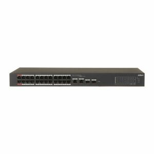 Switch rackabil cu 26 porturi Dahua CS4226-24ET-240, 24 porturi PoE 10/100 Mbps, 2 porturi SFP 1000 Mbps, PoE Watchdog, Cloud Management imagine