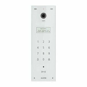 Videointerfon de exterior Electra Expert VPE.0BS03.ELWTL, 800 TVL, 255 apartamente, tastatura touch iluminata, acces prin card RFID, aparent imagine