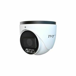 Camera supraveghere IP Dome TVT TD-9545C2-PA(D/PE/AW3), 4 MP, 2.8 mm, IR 40 m, lumina alba 40 m, microfon, difuzor, slot card, PoE imagine