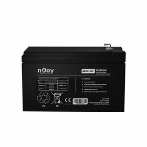 Acumulator AGM nJoy GP07122F, 12V, 26.5W / celula, 7 Ah imagine