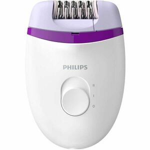 Epilator Philips Satinelle Essential BRE225/00, 2 viteze, Alb/Mov imagine