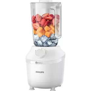 Blender Philips Seria3000 HR2041/00, Sistem ProBlend, capacitate maxima 1.9L, capacitate efectiva 1L, 1 viteza + buton Pulse, picioare antivibratie, Alb imagine