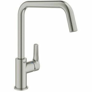 Baterie bucatarie monocomanda, L-Spout, crom mat (supersteel), Grohe Eurosmart New imagine