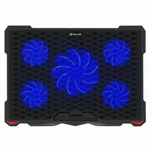 Cooler notebook Basic, 17 LED, USB, negru imagine