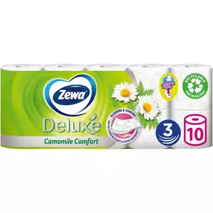 Hartie igienica Zewa Deluxe Camomile Comfort, 3 straturi, 10 role imagine