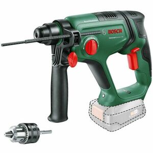 Ciocan rotopercutor pe acumulator Bosch UniversalHammer 06039D6001, 18 V, 2000 RPM, 2 J, 25 mm diametru maxim gaurire, limitator adancime, adaptor tija rotunda, fara acumulator/incarcator imagine