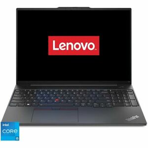 Laptop Lenovo 16'' ThinkPad E16 Gen 1, WUXGA IPS, Procesor Intel® Core™ i5-1335U (12M Cache, up to 4.60 GHz), 16GB DDR4, 1TB SSD, Intel Iris Xe, No OS, Graphite Black imagine