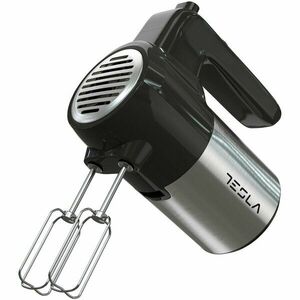 Mixer de mana Tesla MX301BX, 300W, 5 viteze + Turbo, Negru/Inox imagine