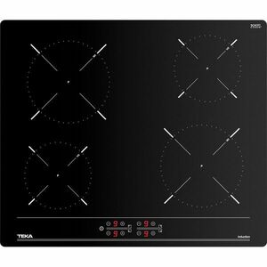 Plita incorporabila Teka IBC 64000 TTC, Inductie, 4 zone de gatit, Control touch, Power Management, 60 cm, Negru imagine