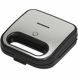 Sandwich maker Heinner SM-K750FGSL, 750W, placi antiadezive fixe tip grill, silver imagine