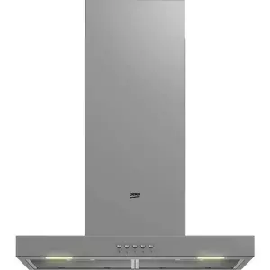 Hota incorporabila decorativa Beko BHCB61622BXH, Putere de absorbtie 613 mc/h, 3 trepte de viteza, Iluminare LED, 60 cm, Inox imagine