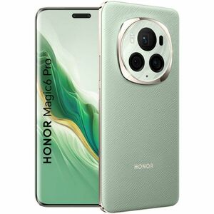 Telefon mobil HONOR Magic 6 Pro, Dual SIM, 12GB RAM, 512GB, 5G, Sage Green imagine