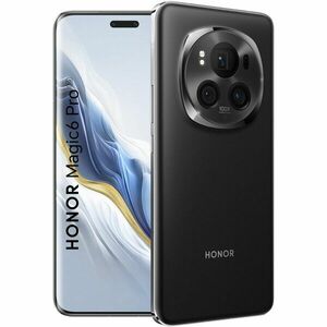 Telefon mobil HONOR Magic 6 Pro, Dual SIM, 12GB RAM, 512GB, 5G, Black imagine