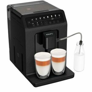 Espressor automat Krups Evidence Eco-Design EA897B10, 1450W, pompa 15 bari, functie One-Touch-Cappuccino, rasnita metalica, 8 bauturi, negru imagine