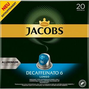 Cafea capsule Jacobs Lungo Decaffeinato compatibile Nesspresso, 20 capsule, 104 g imagine