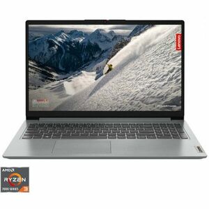 Laptop Lenovo 15.6'' IdeaPad 1 15AMN7, FHD, Procesor AMD Ryzen™ 3 7320U (4M Cache, up to 4.1 GHz), 8GB LPDDR5, 512GB SSD, AMD Radeon 610M, No OS, Cloud Grey imagine