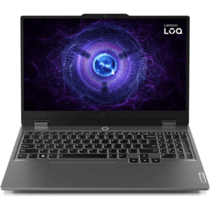 Laptop Lenovo Gaming 15.6'' LOQ 15IRX9, FHD IPS 144Hz, Procesor Intel® Core™ i7-13650HX (24M Cache, up to 4.90 GHz), 24GB DDR5, 1TB SSD, GeForce RTX 4060 8GB, No OS, Luna Grey imagine