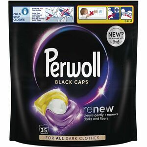 Detergent de rufe capsule Perwoll Renew Black, 35 spalari imagine