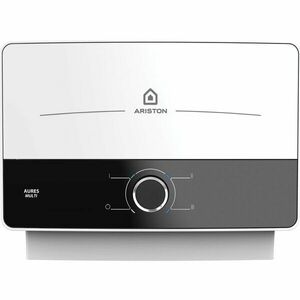 Incalzitor instant electric pentru apa Ariston AURES MULTI, Instalare multi-point, Protectie electrica IP25, Termostat cu siguranta dubla, 3 trepte putere, Senzor de debit, Supapa de siguranta externa imagine