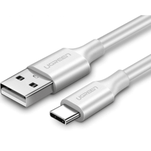 CABLU alimentare si date Ugreen, US287, Fast Charging Data Cable pt. smartphone, USB la USB Type-C 3A, nickel plating, PVC, 0.5m, alb 60120 (timbru verde 0.08 lei) - 6957303861200 imagine